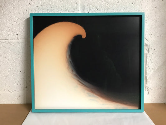 Fungi Luminogram #2, Large Wave, 2012. Unique Luminogram. Framed