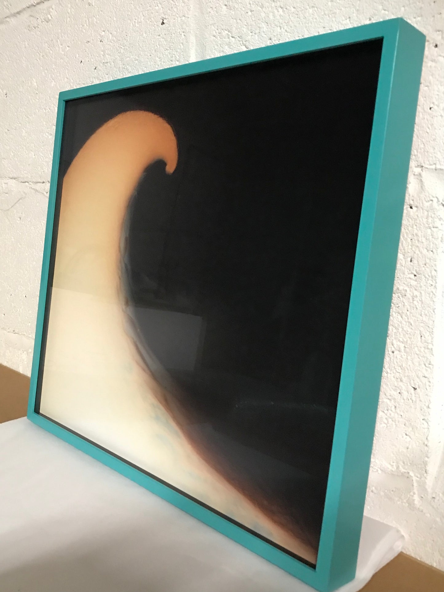 Fungi Luminogram #2, Large Wave, 2012. Unique Luminogram. Framed